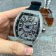 Copy Franck Muller Vanguard V45 Full Diamond Watch Silver Case Black Leather (3)_th.jpg